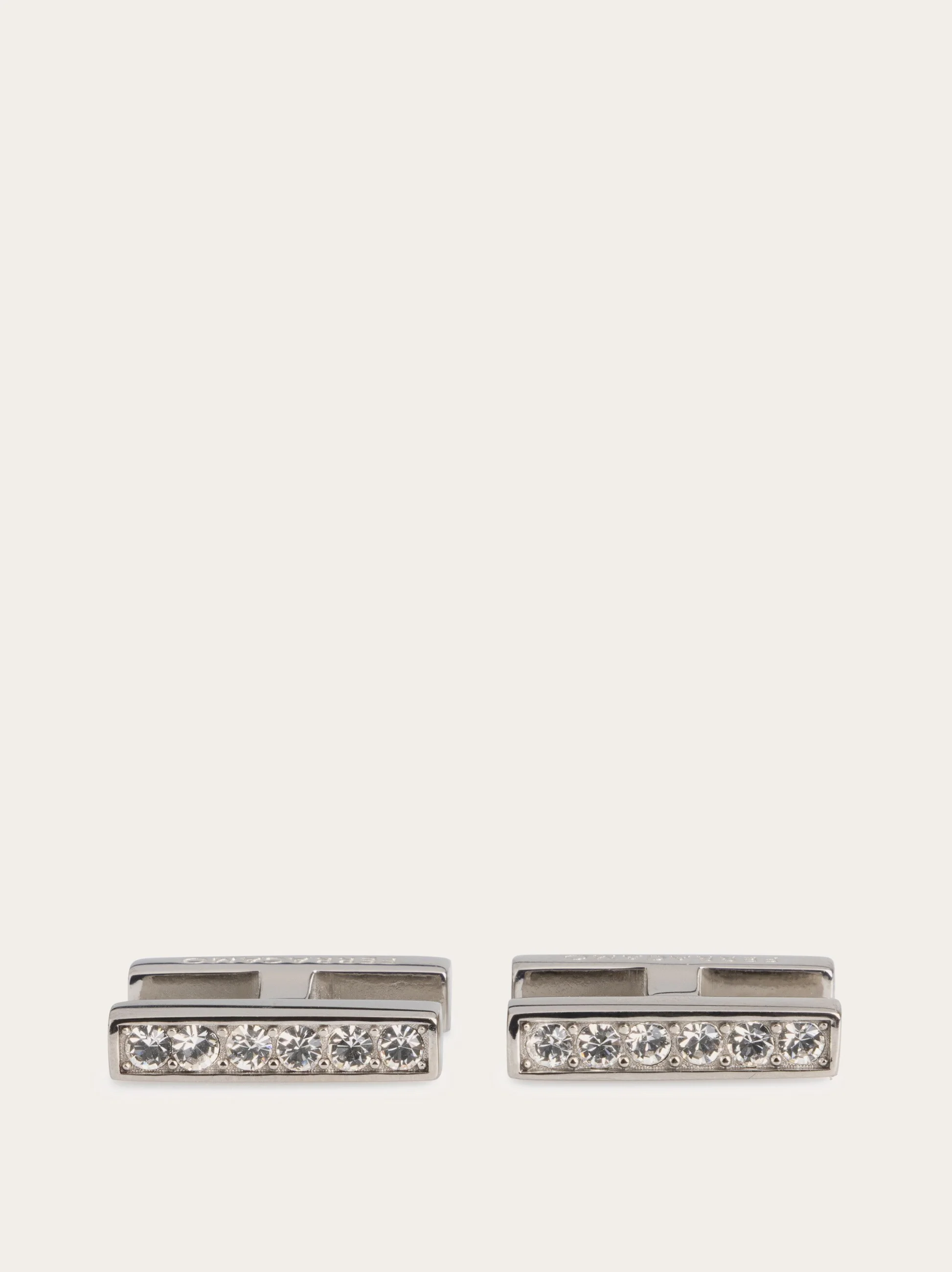Crystal embellished cufflinks - 1