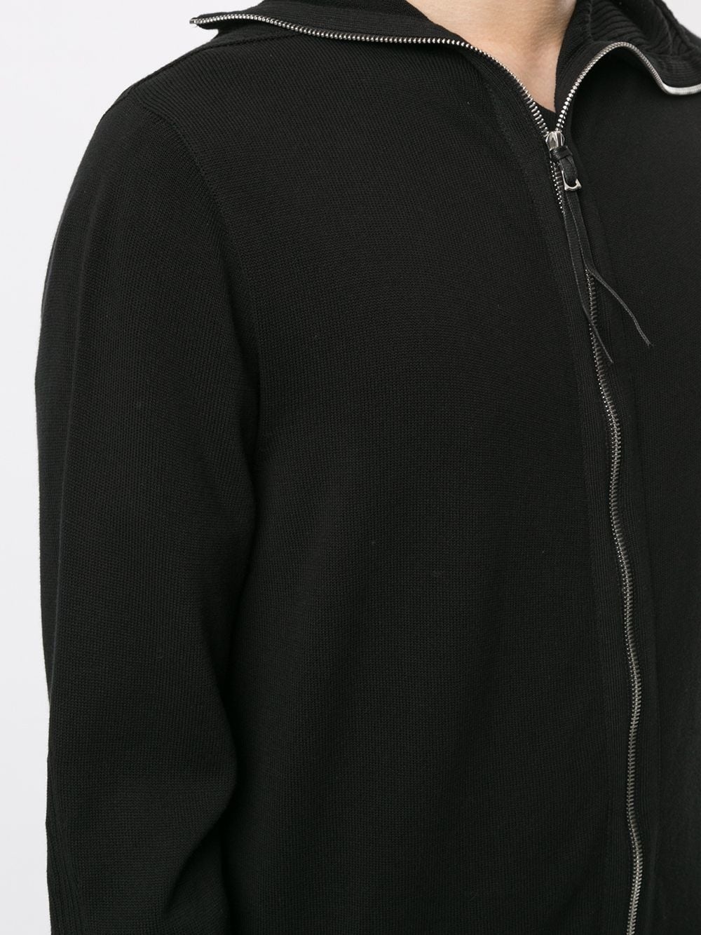 zip-up cashmere hoodie - 5