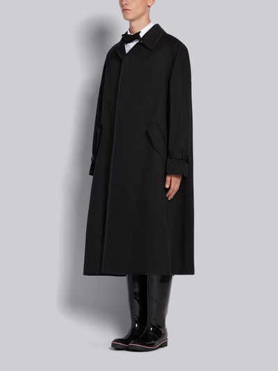 Thom Browne Black and White Mackintosh Raglan Car Coat outlook