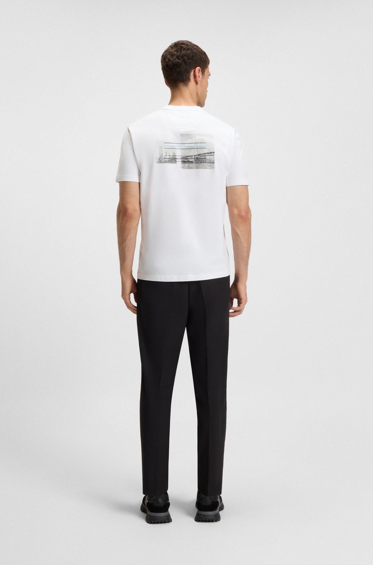 RELAXED-FIT T-SHIRT IN STRETCH COTTON WITH PHOTO PRINT - 5