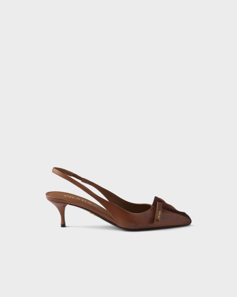 Prada Leather slingback pumps outlook