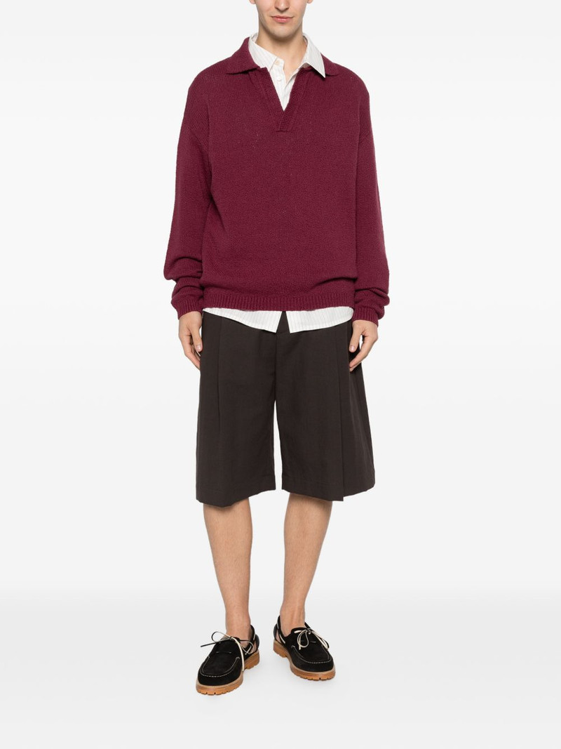 A KIND OF GUISE Marabou V-neck sweater outlook