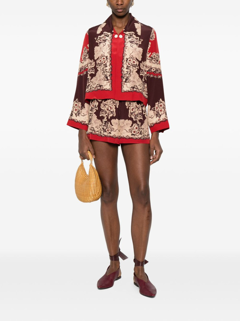 BODE floral tap shorts outlook