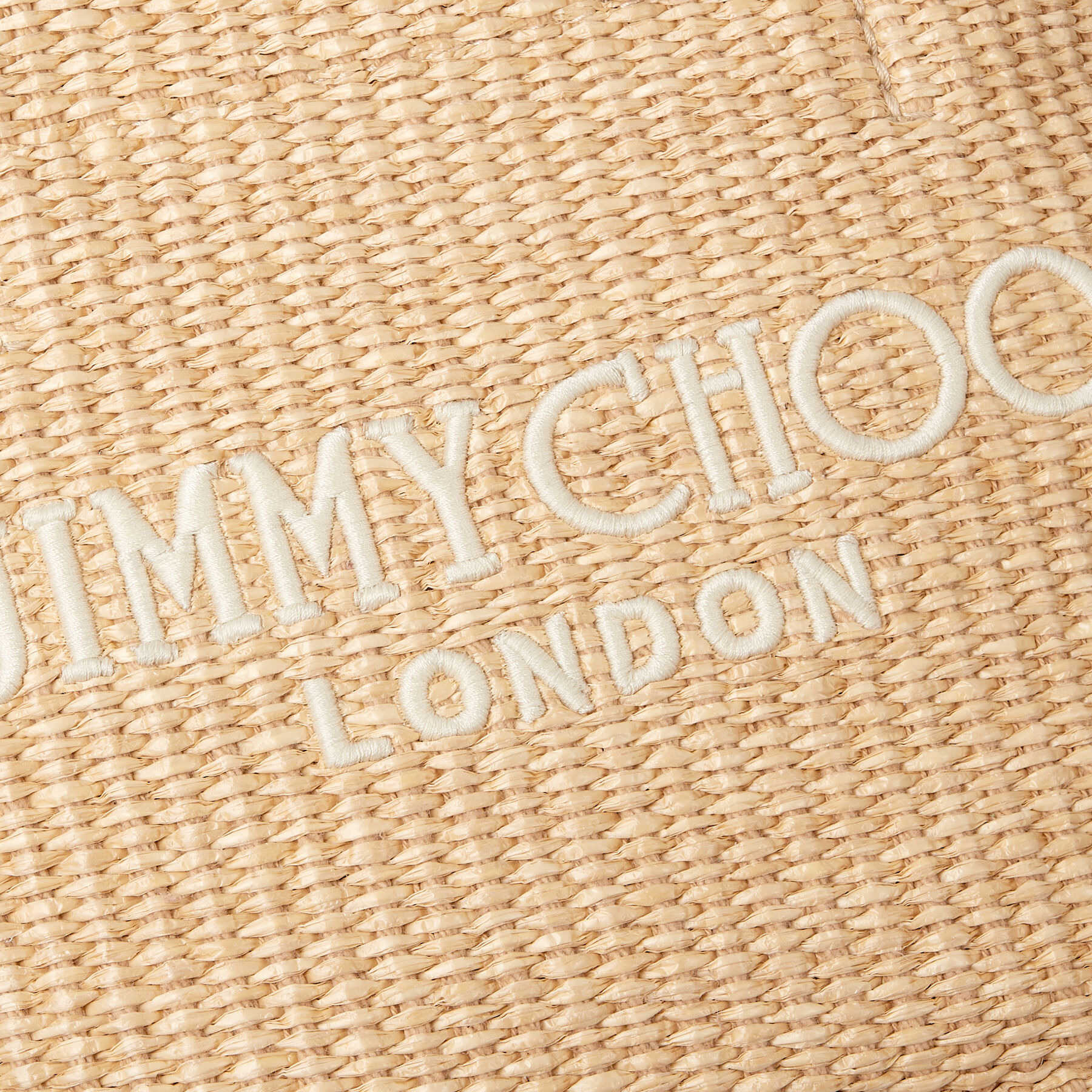 Beach Tote E/W Mini
Natural Raffia Embroidered Mini Tote Bag - 3