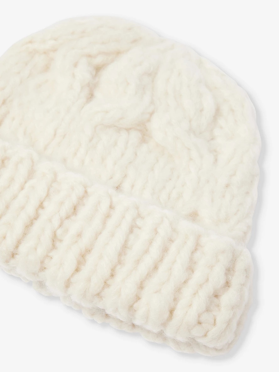 Silva folded-brim cashmere knitted beanie - 2