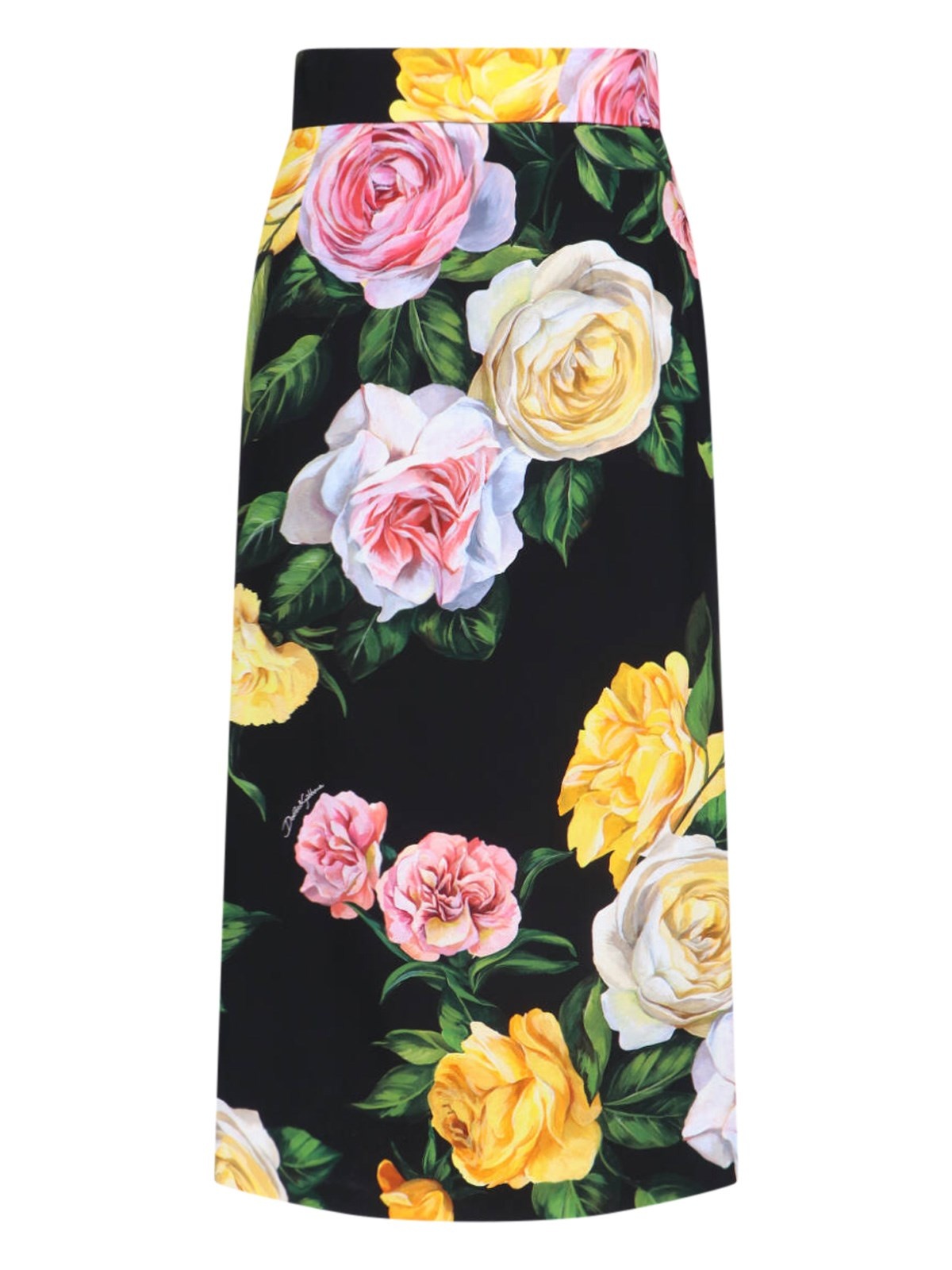 FLORAL SHEATH SKIRT - 1