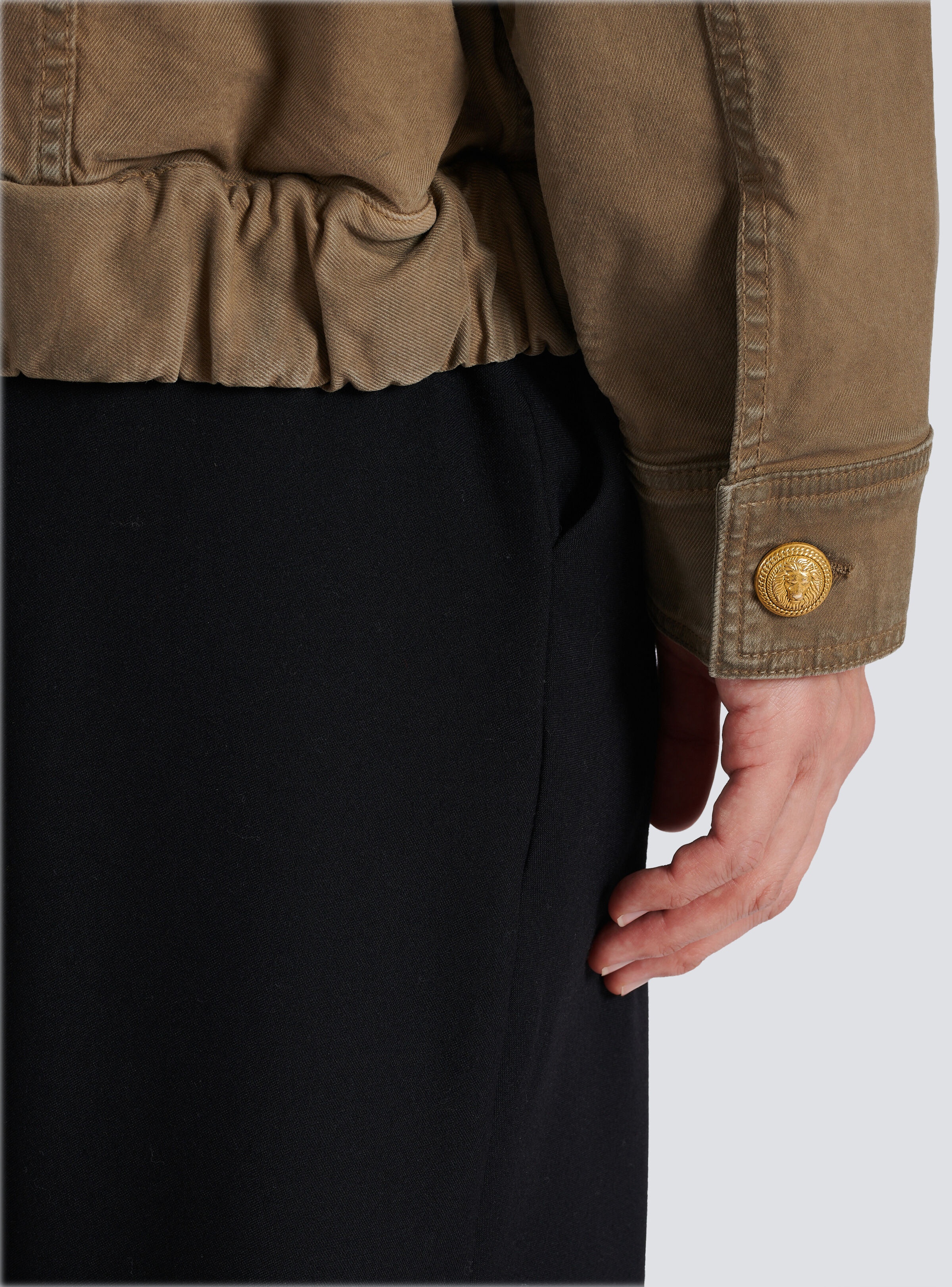 Embroidered denim jacket - 9