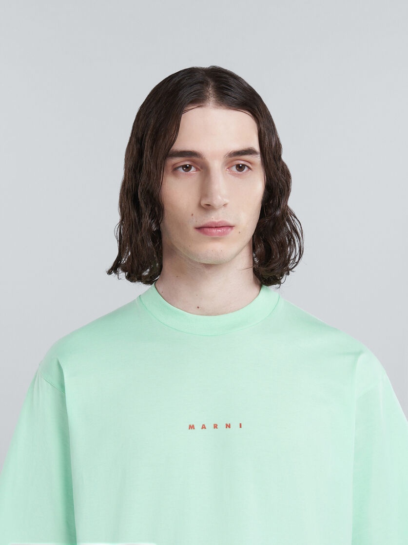 PINK BIO COTTON T-SHIRT WITH LOGO - 4