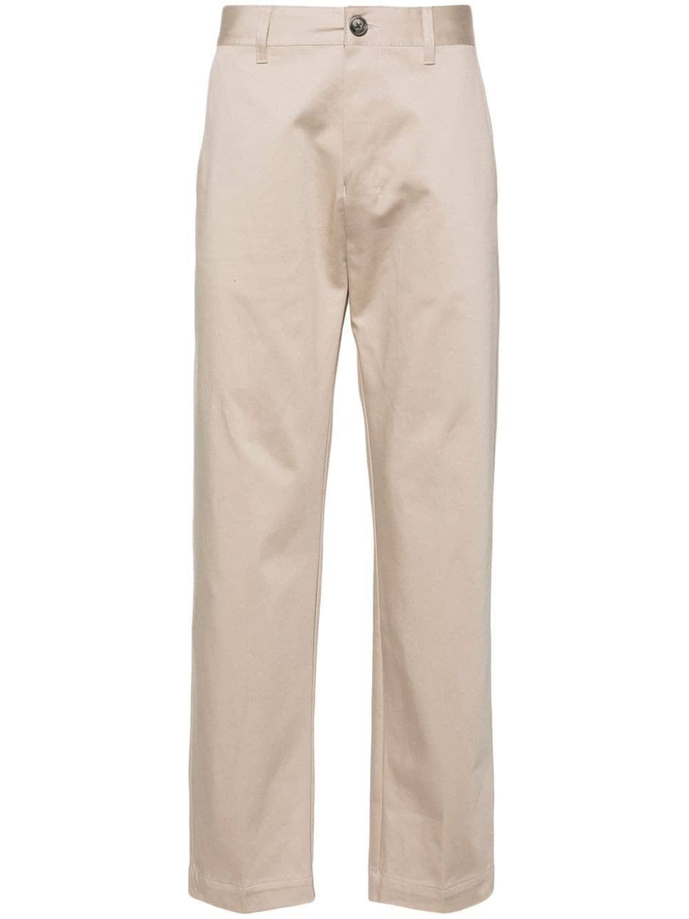 mid-rise cotton chino trousers - 2