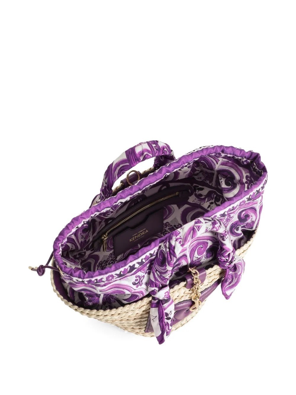 SMALL KENDRA STRAW BAG - 4
