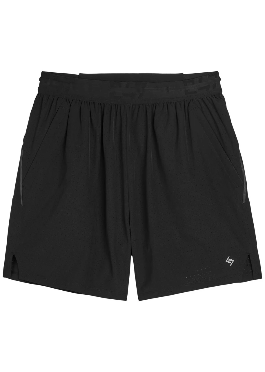 Represent 247 Trek Perforated Stretch-jersey Shorts - 1