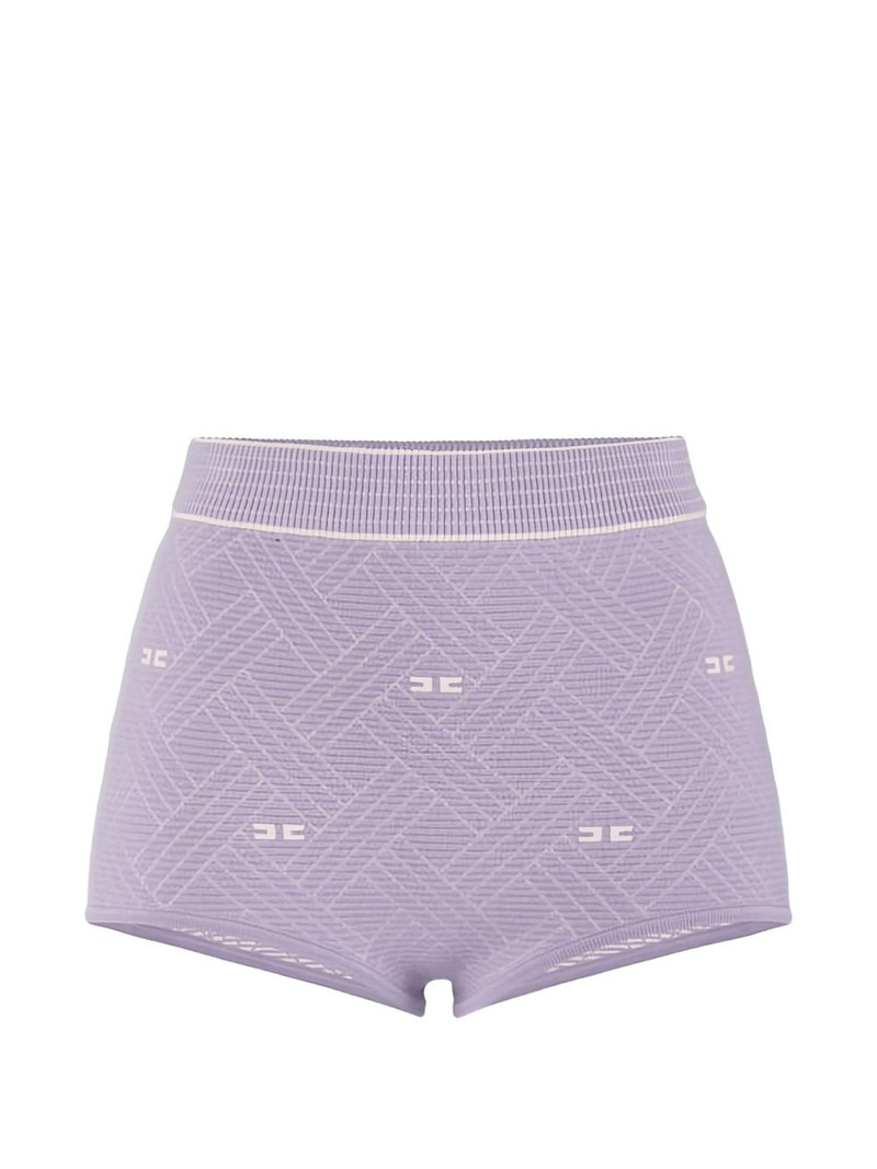 diamond-jacquard knit shorts 1