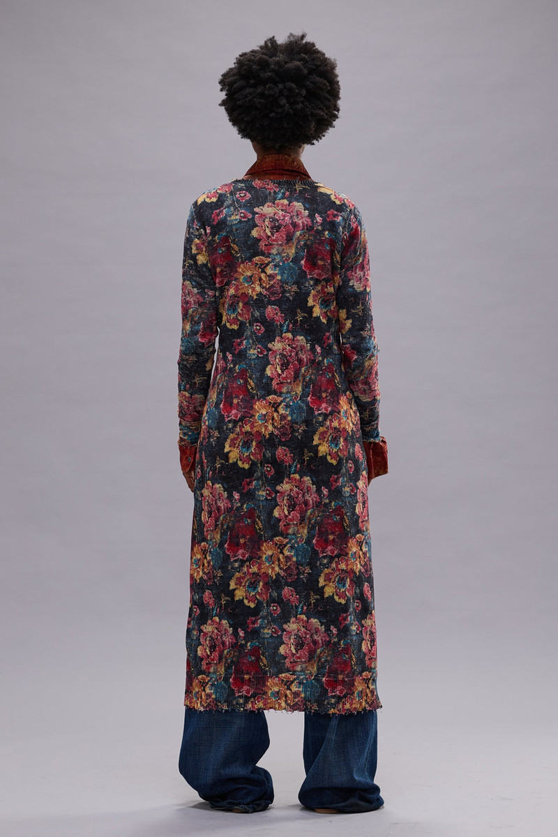 PRINTED SKINNY LONG CARDIGAN 4