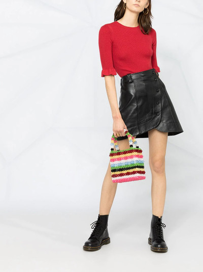 REDValentino ribbed knitted top outlook