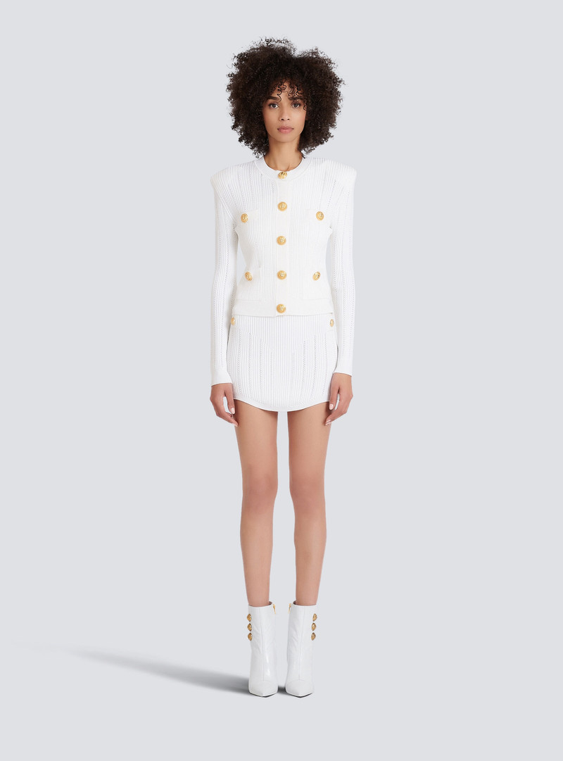 Knit cardigan with gold buttons 3