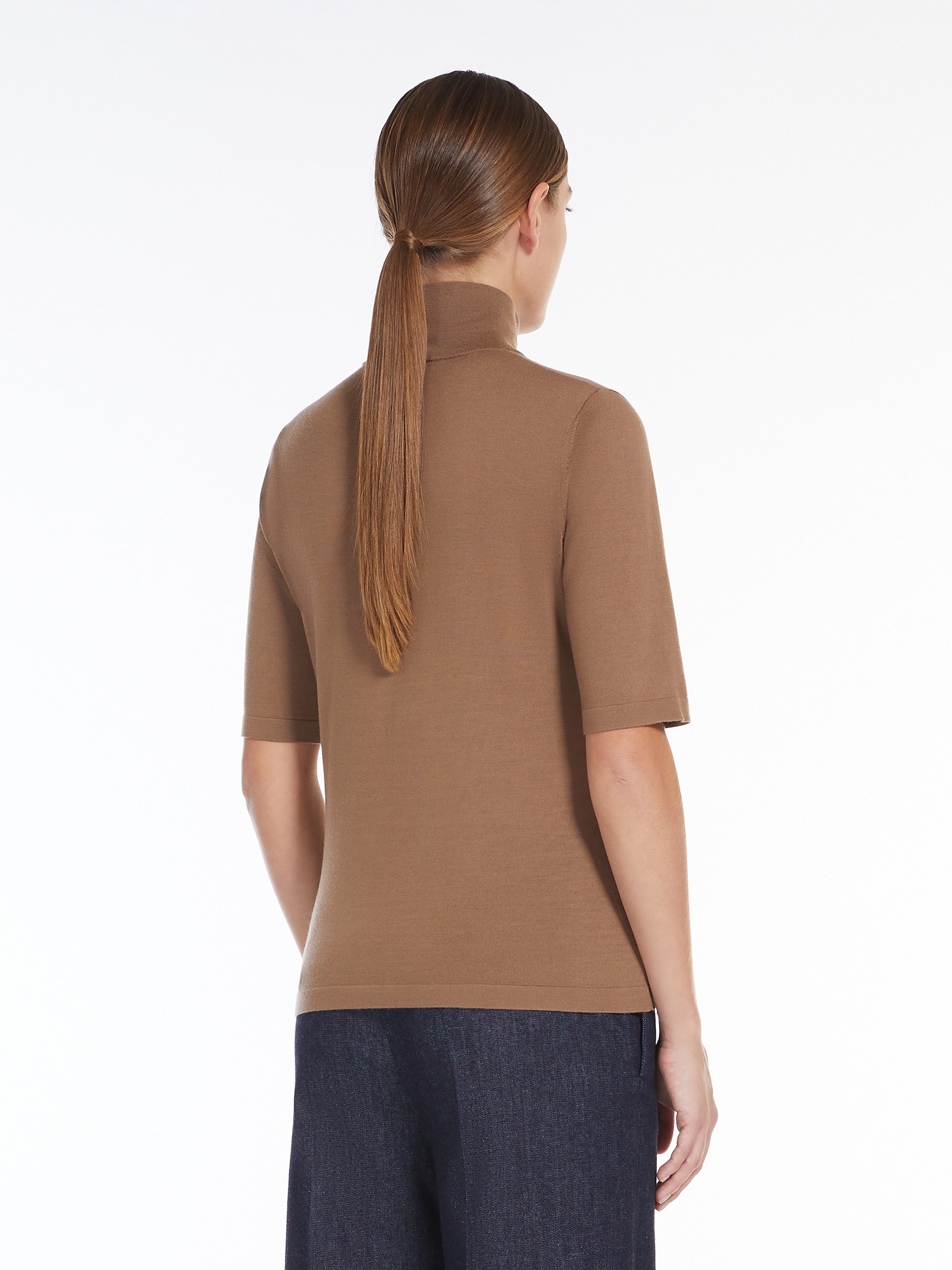 GIGI Wool yarn polo-neck sweater - 4
