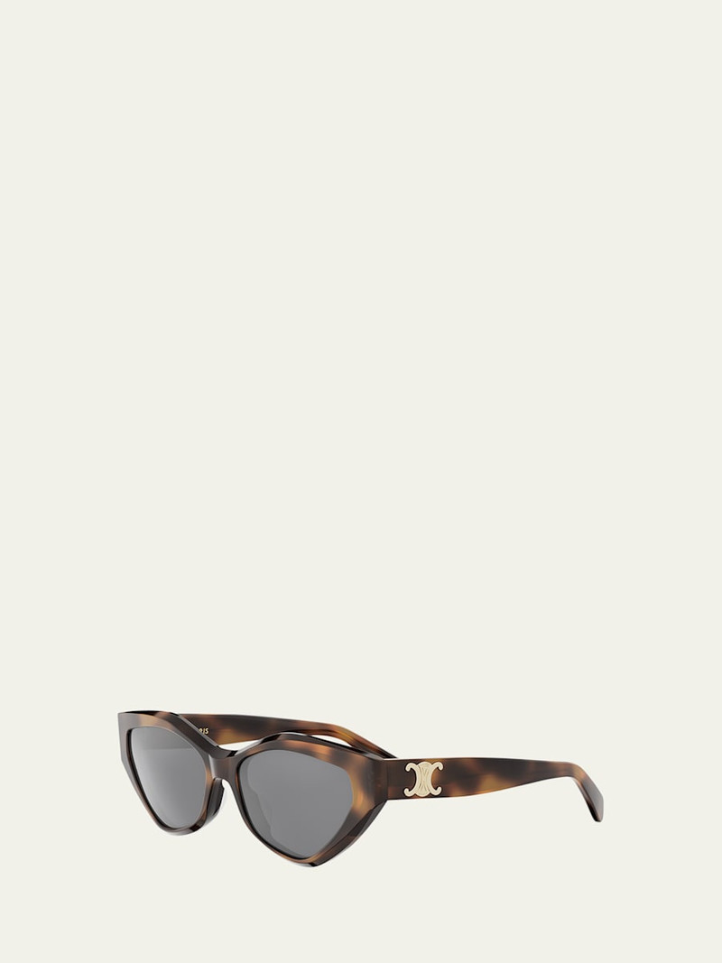 CELINE Triomphe Acetate Cat-Eye Sunglasses outlook