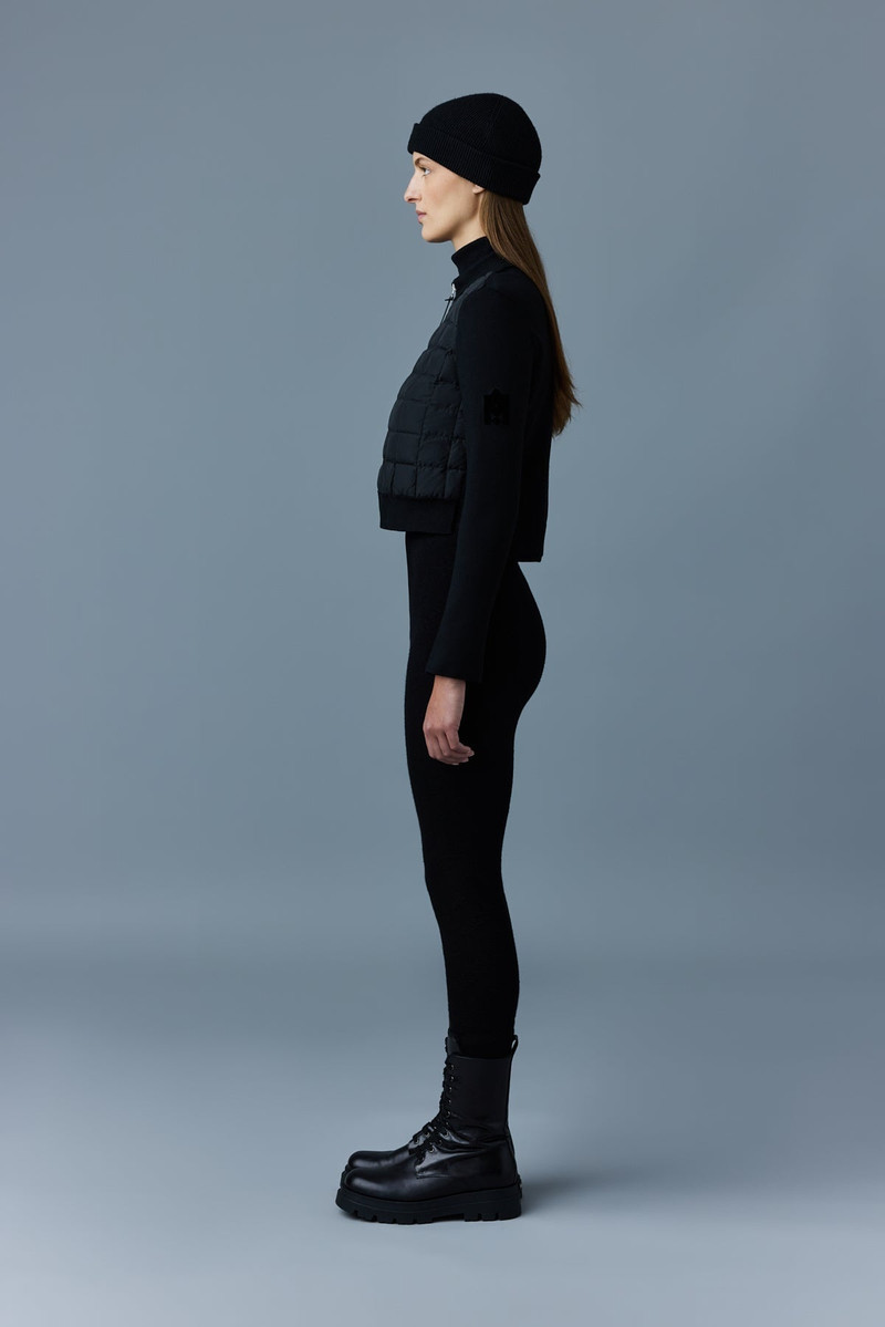 PEACHE recycled hybrid crop pullover 2