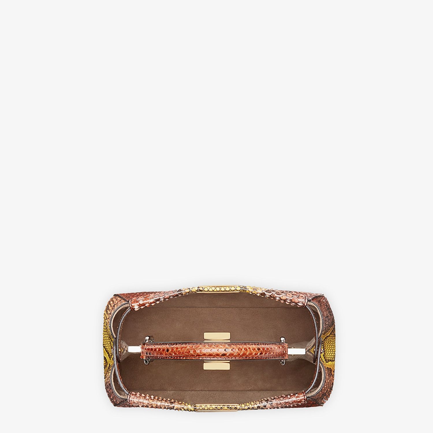 Brown python handbag - 4