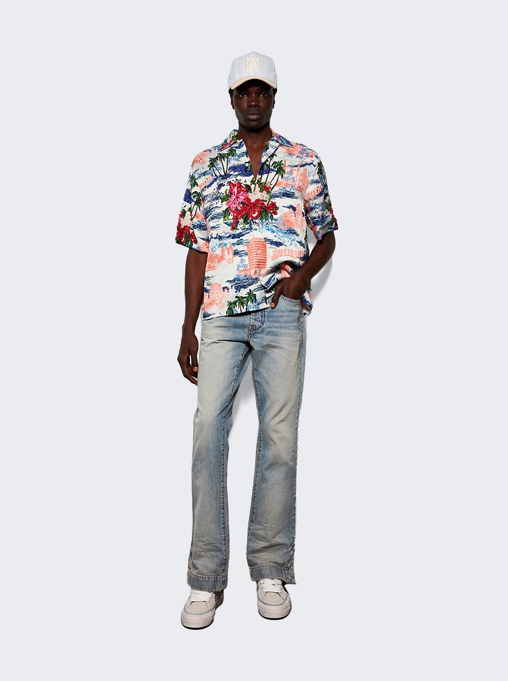 Cityscape Embellished Shirt Multicolor - 5
