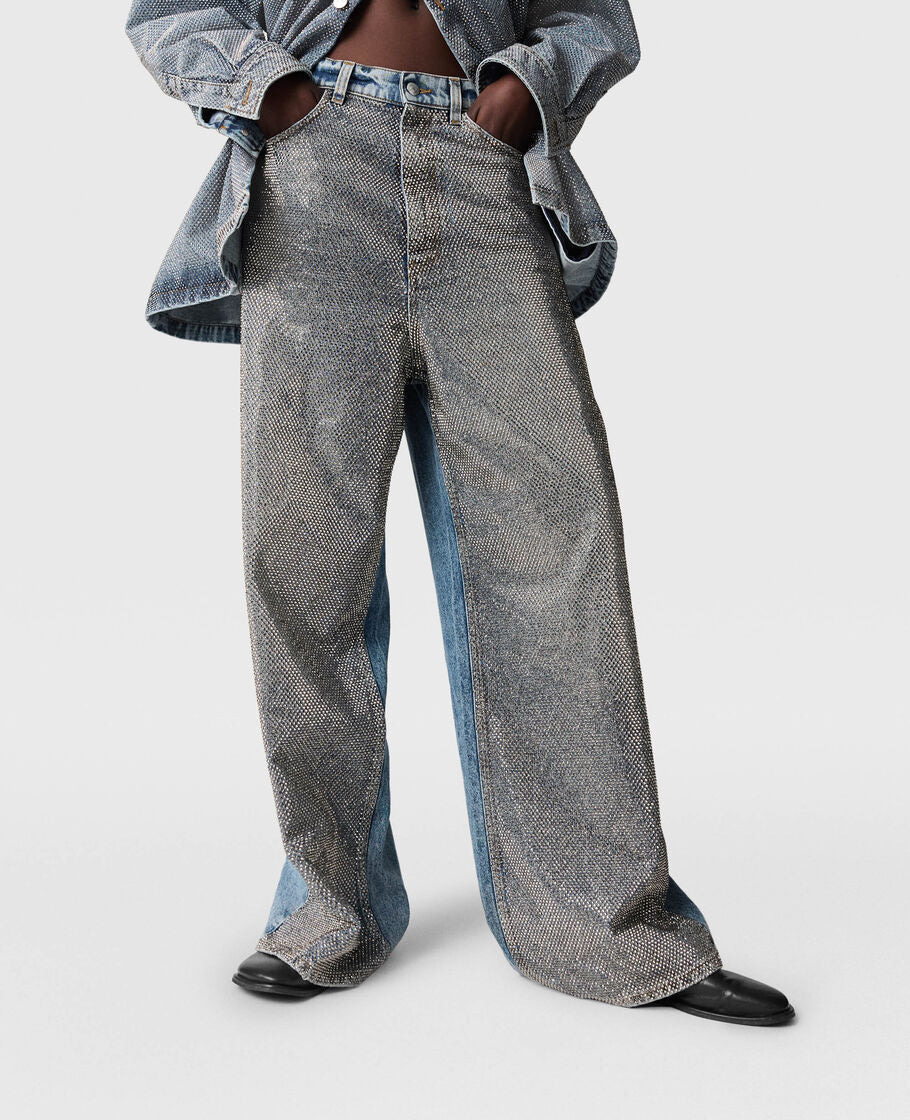 Hotfix Wide Leg Jeans - 2