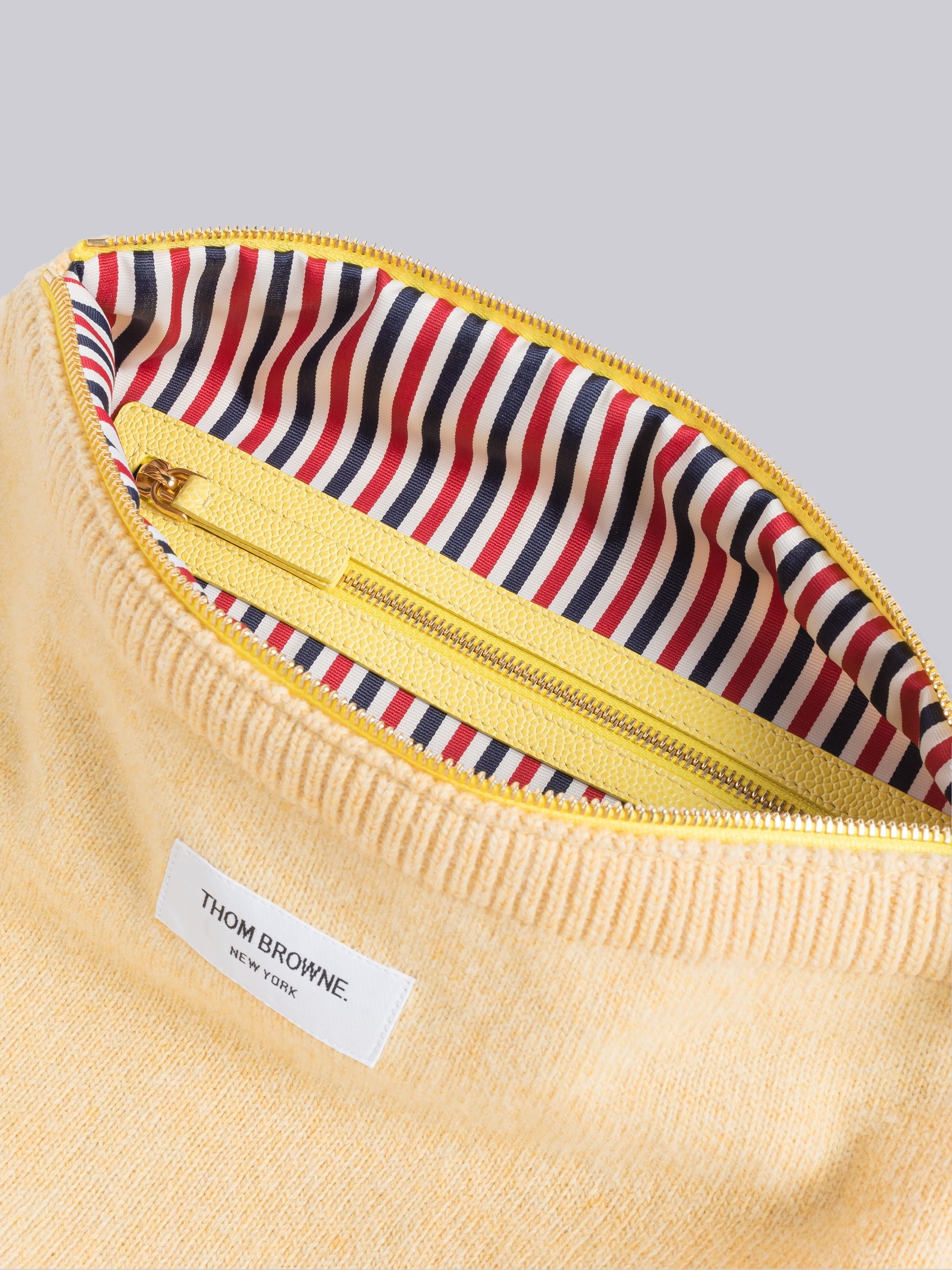 JERSEY STITCH MERINO CREW NECK SWEATER SHELL BAG - 4