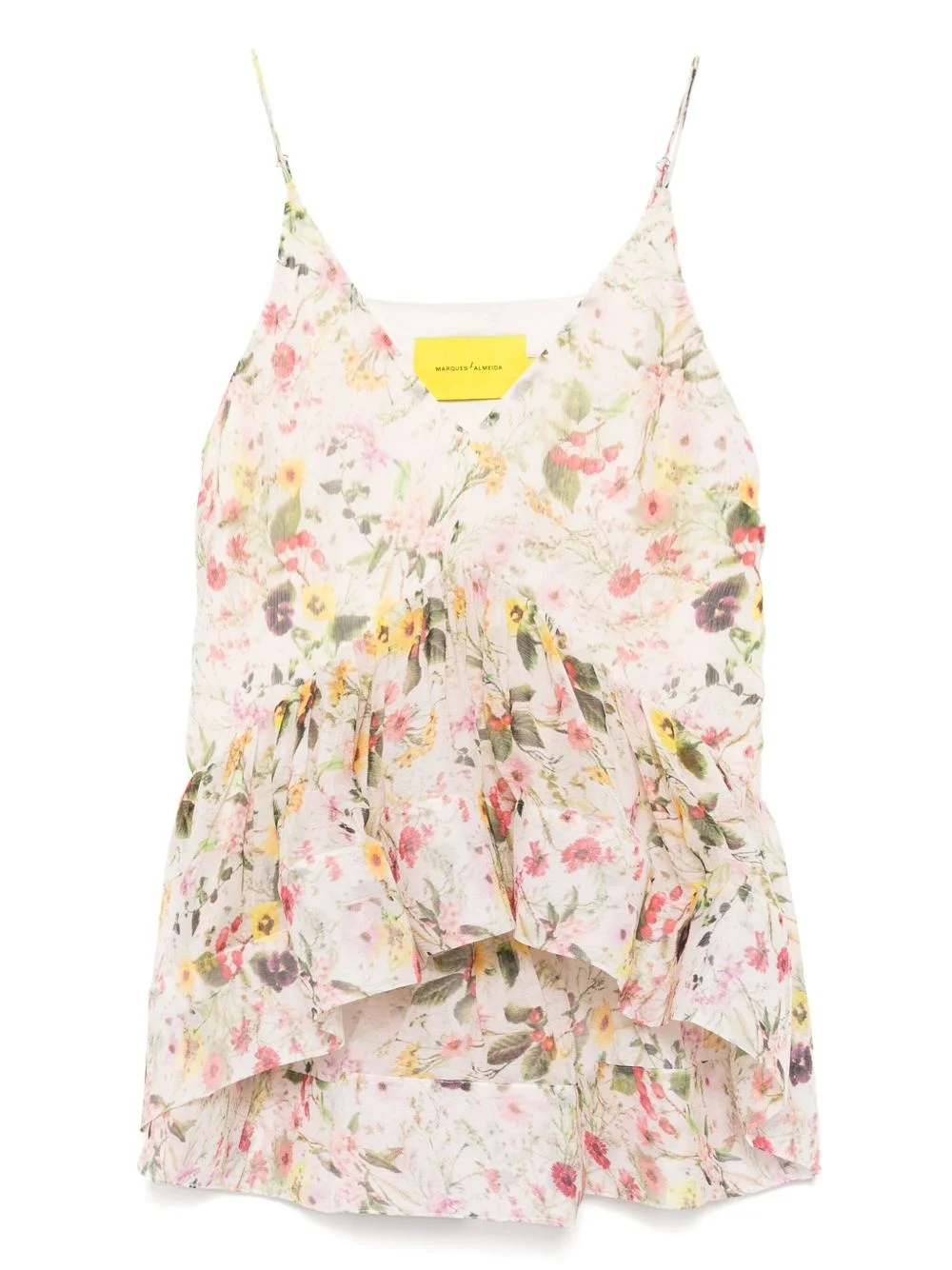 printed chiffon top - 1