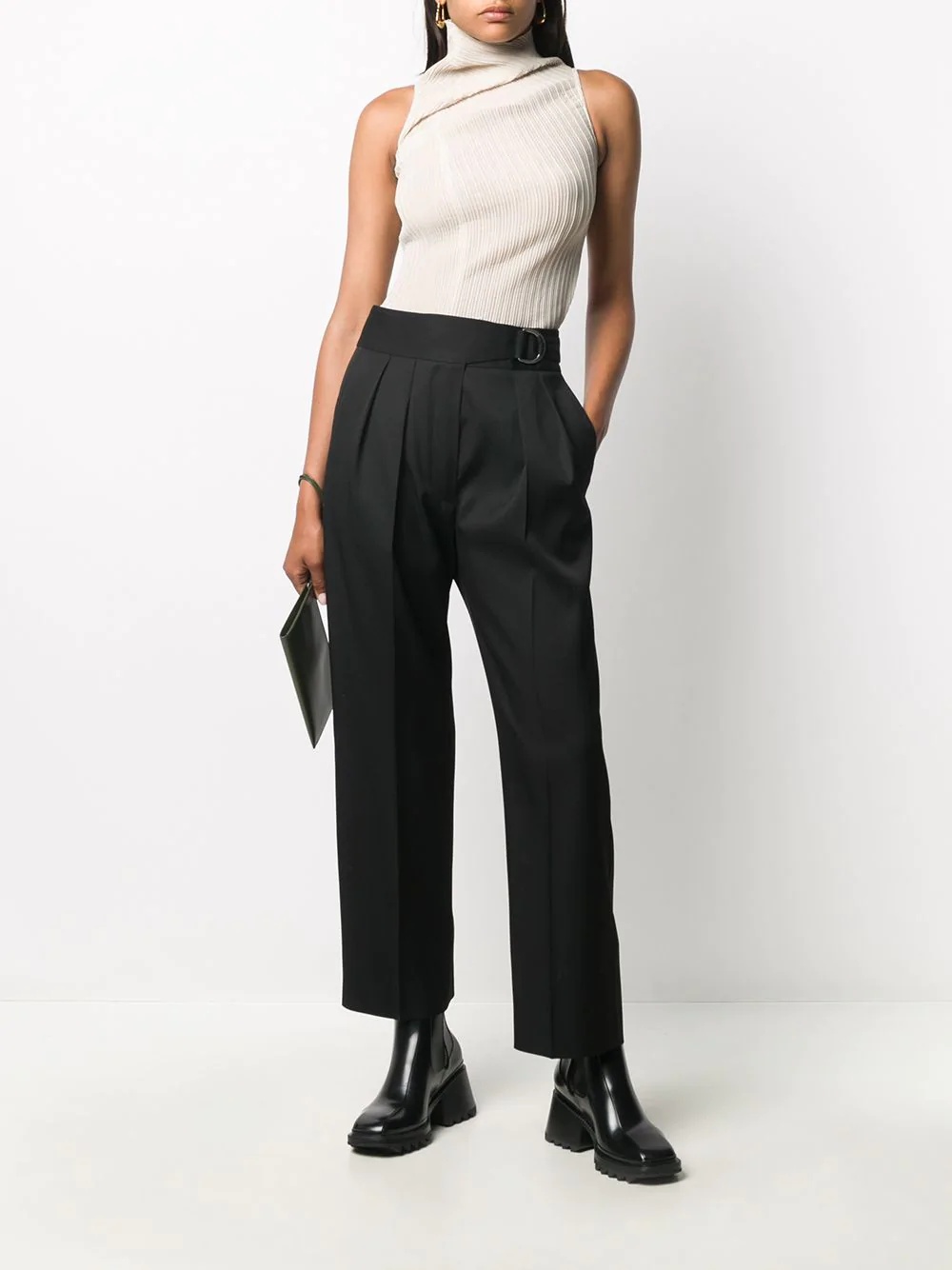 straight-leg tailored trousers - 2