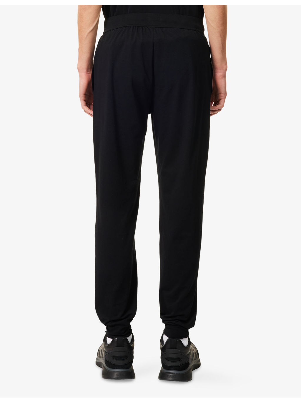Unique Ribbed-Cuffs Stretch-Cotton Jogging Bottoms - 4