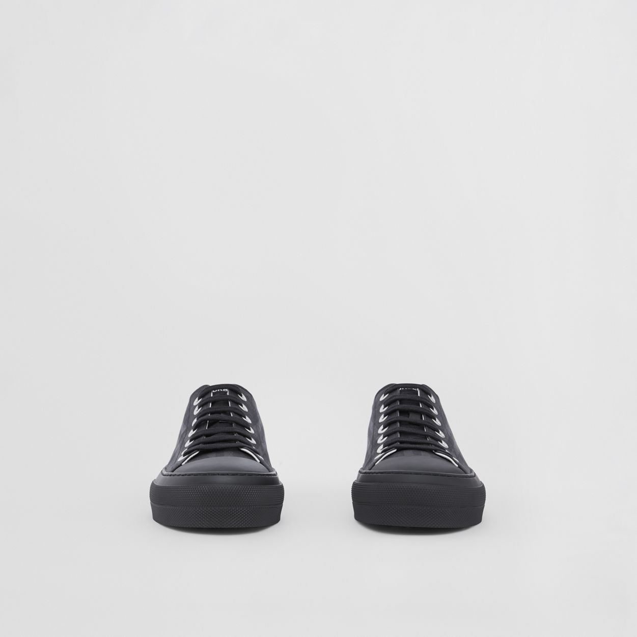 Vintage Check Cotton Sneakers - 4