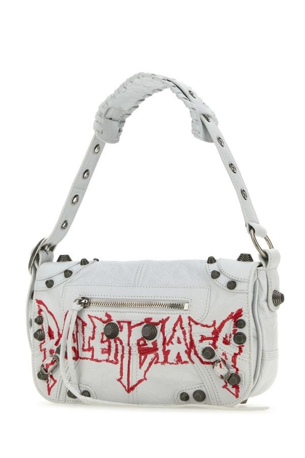 White leather Le Cagole XS DIY Metal crossbody bag - 2