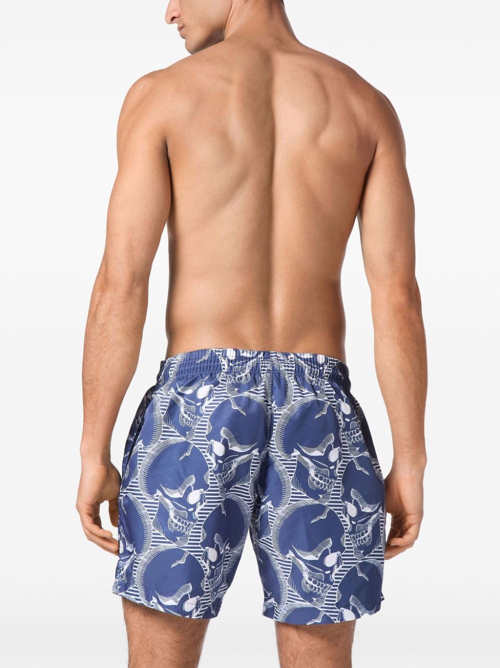skull-print swim shorts - 4