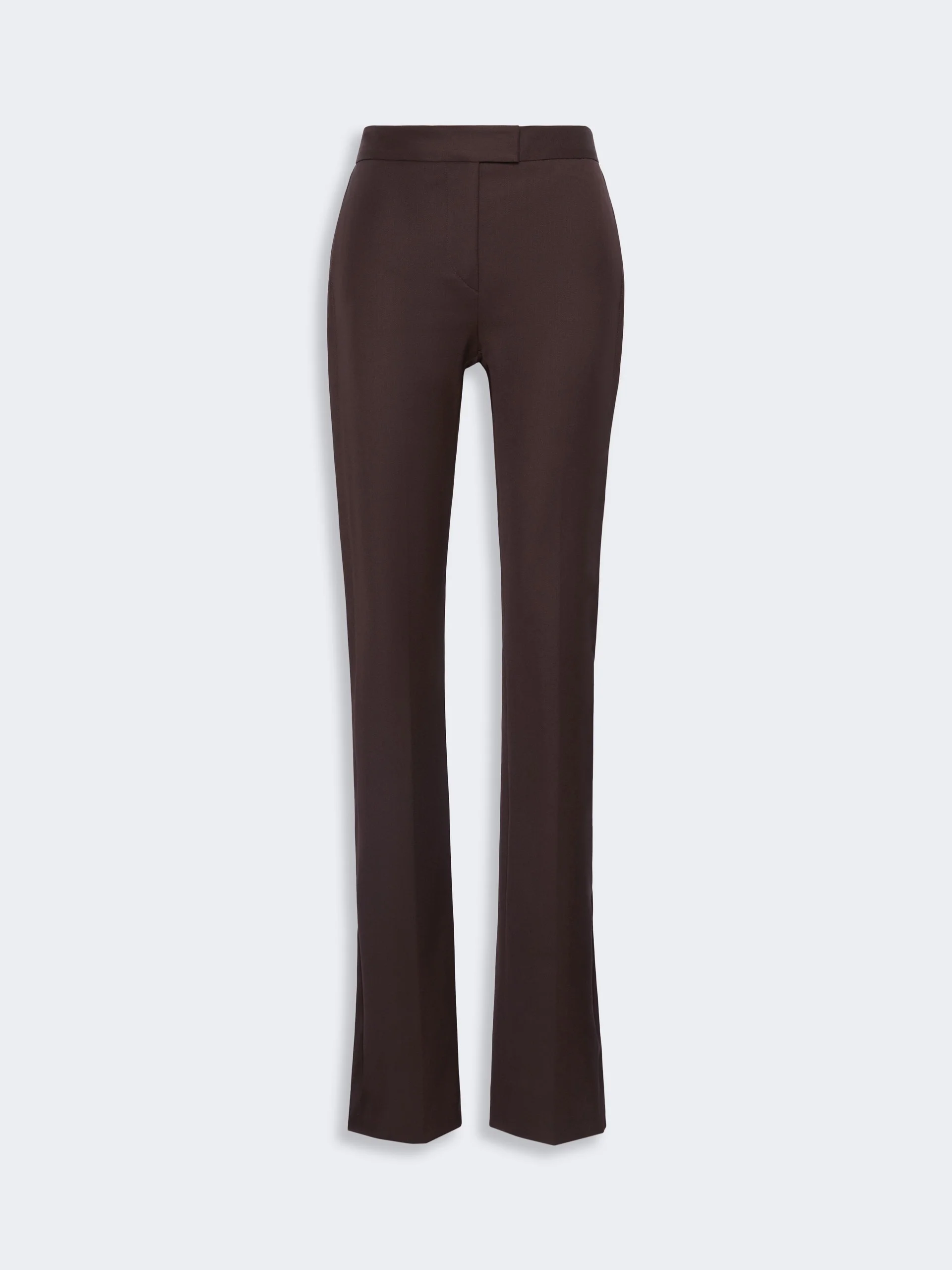 GUGLIA Gabardine low-rise slim flared trousers - COFFEE - 1
