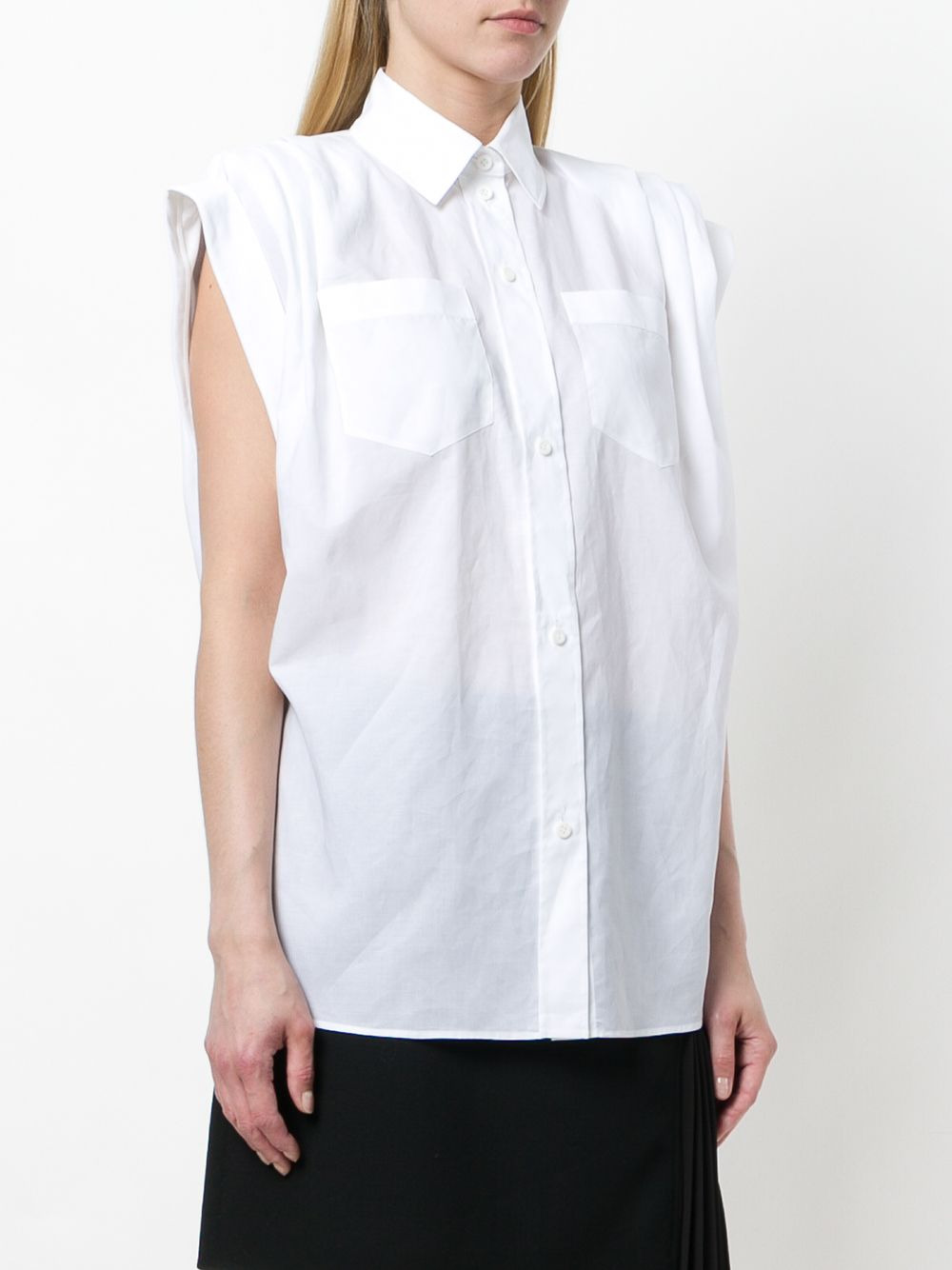 structured shoulder shirt - 3