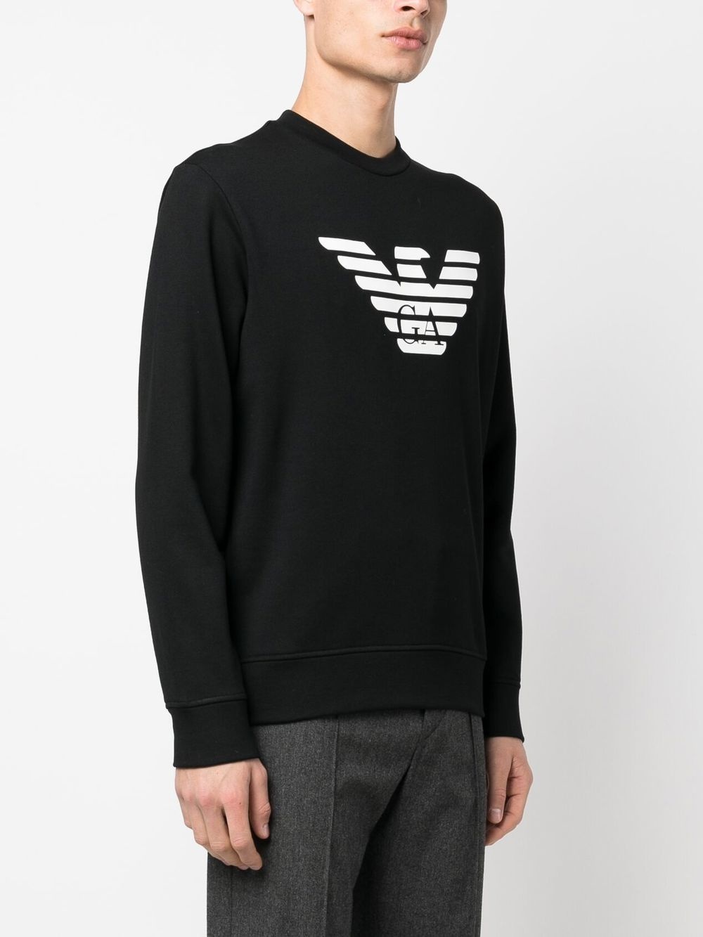 Emporio Armani Logo-print Cotton Sweatshirt - 4