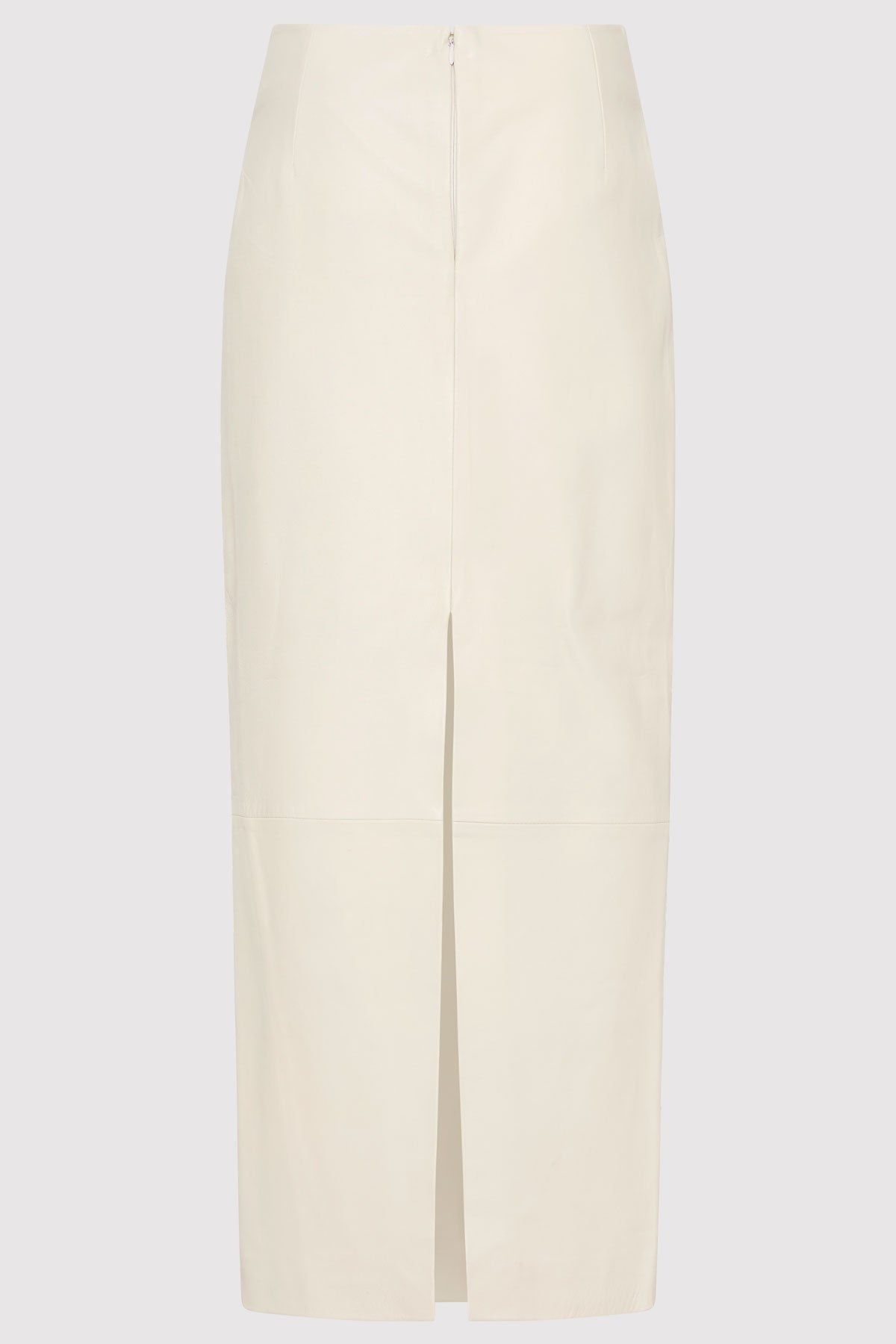 Leather Column Skirt - Tofu - 6