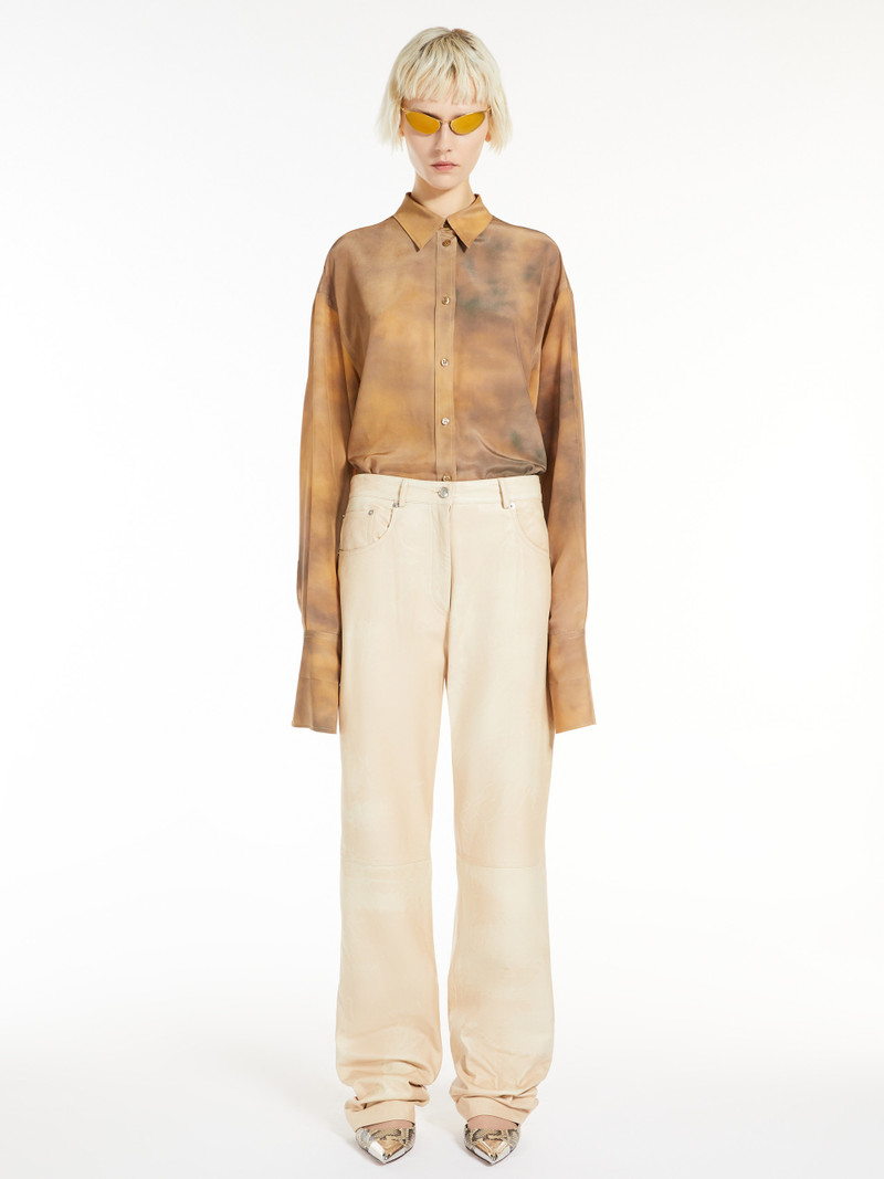 Sportmax AMOUR Nappa leather trousers outlook