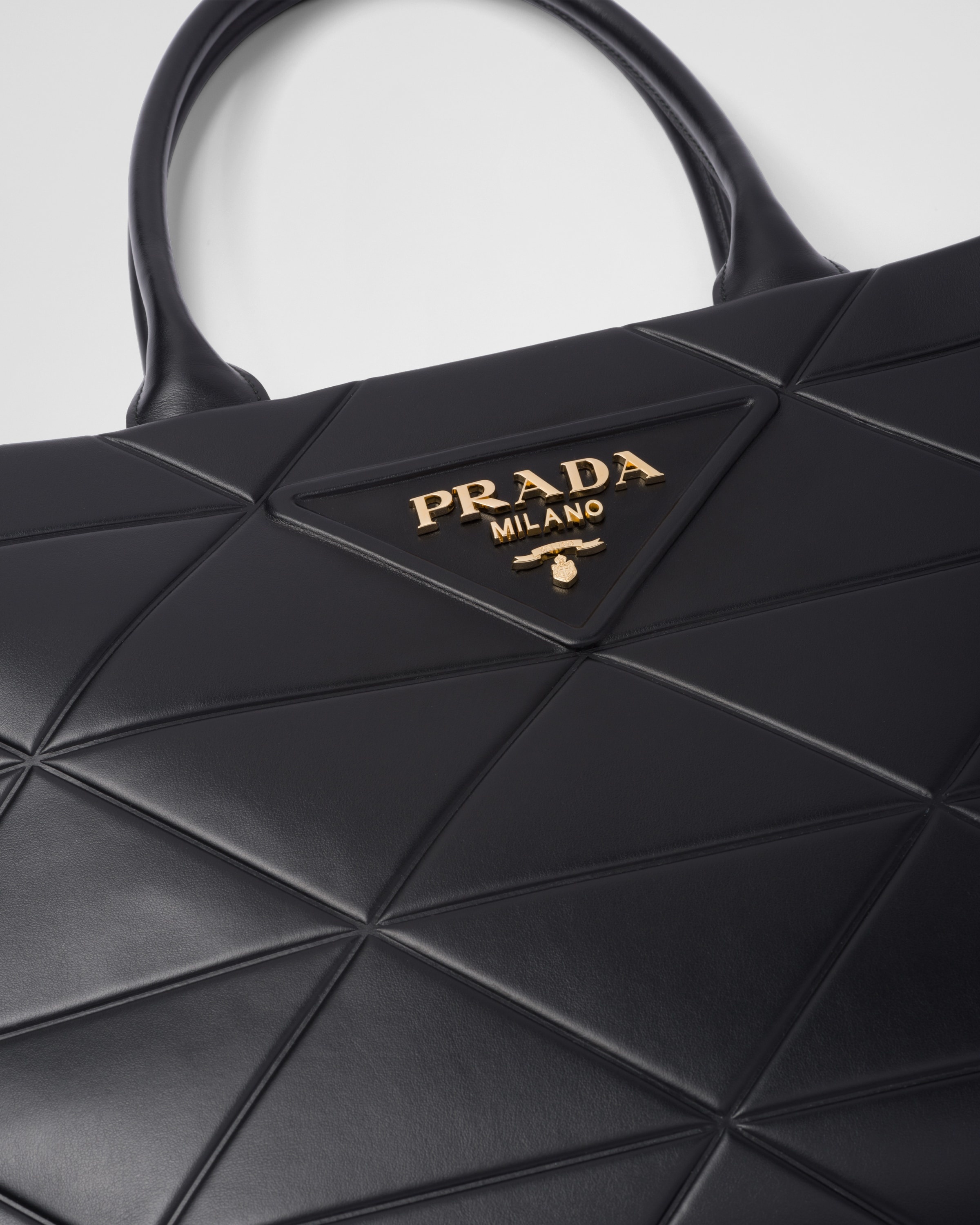 Large leather Prada Symbole bag with topstitching - 6