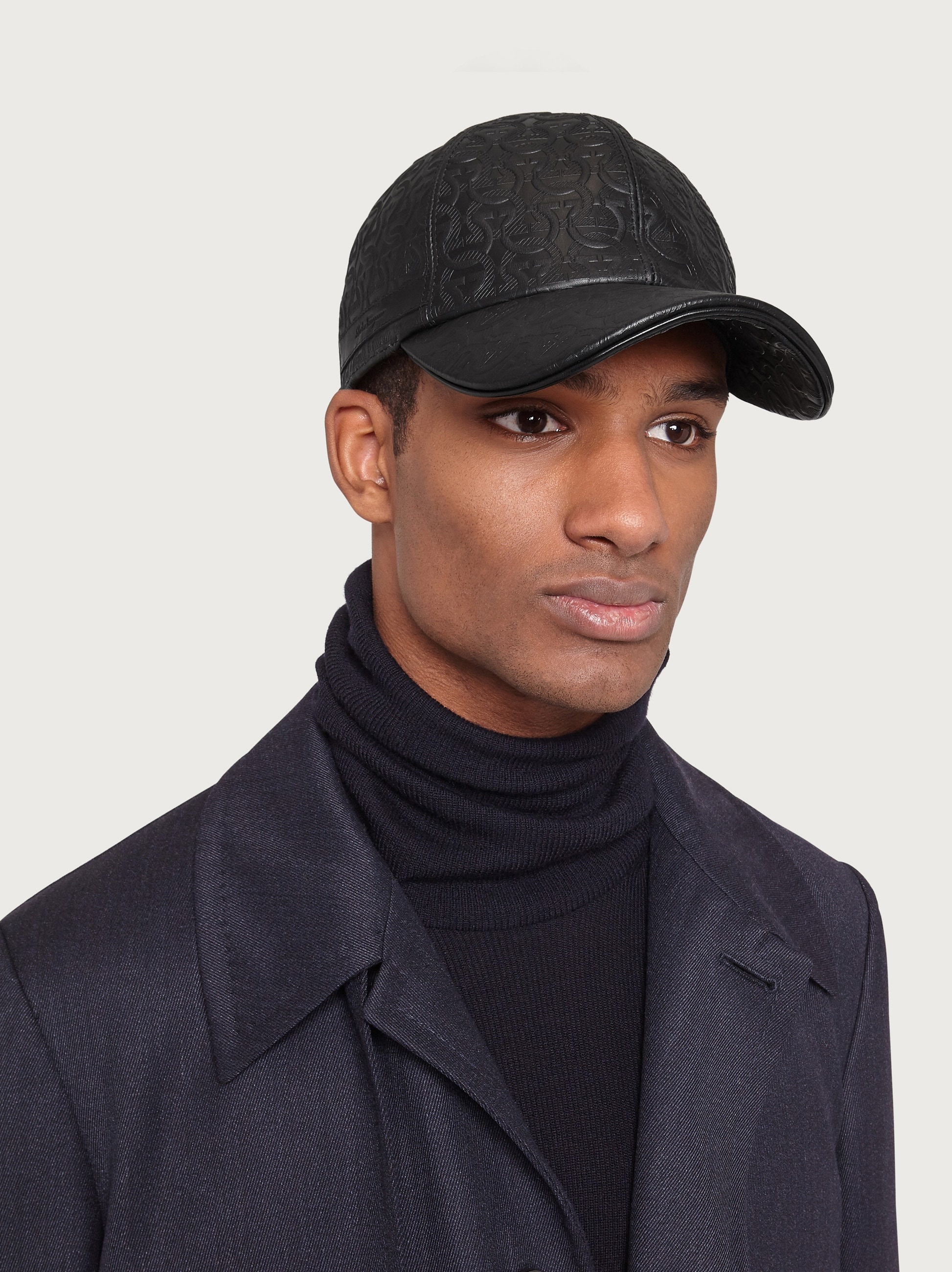 Leather Gancini baseball cap - 3