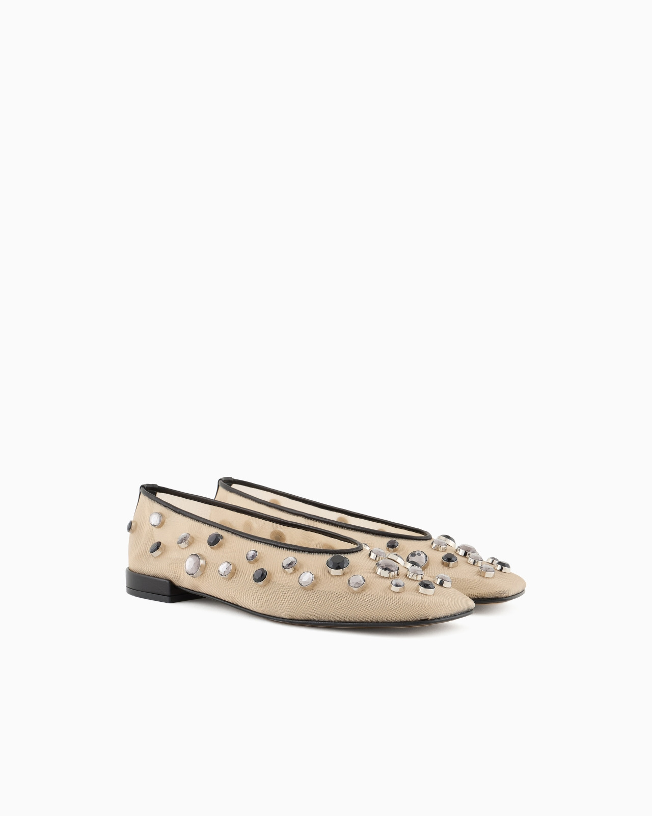 GIORGIO ARMANI X 10 CORSO COMO BALLERINAS IN MESH AND RHINESTONES BEZELS - 2