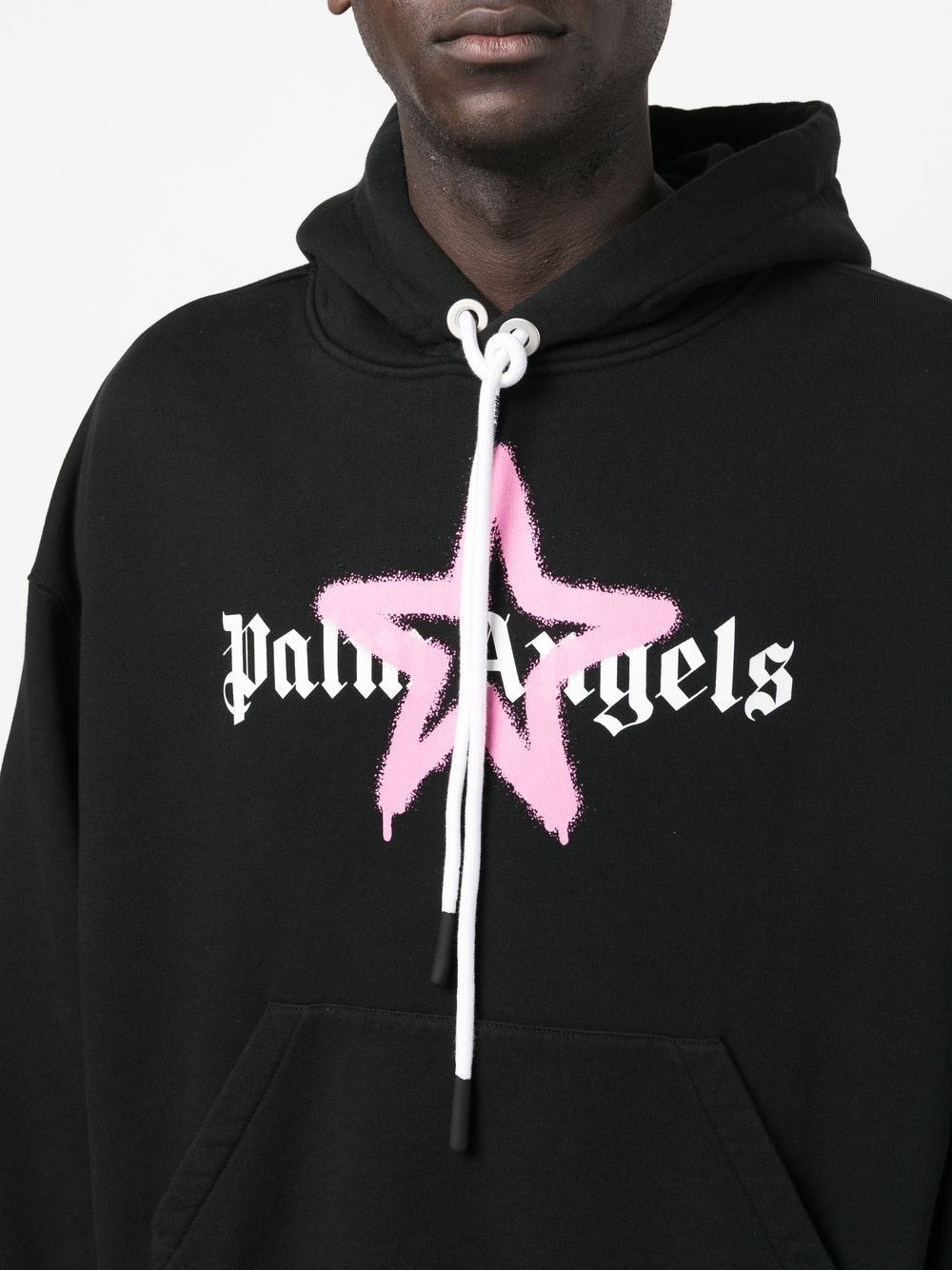 star sprayed-print sweatshirt - 5