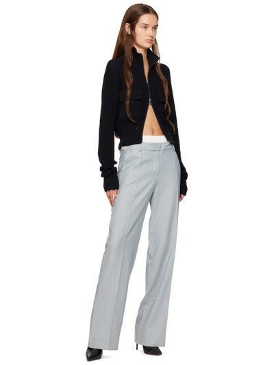 AYA MUSE Blue Pinched Seam Trousers outlook