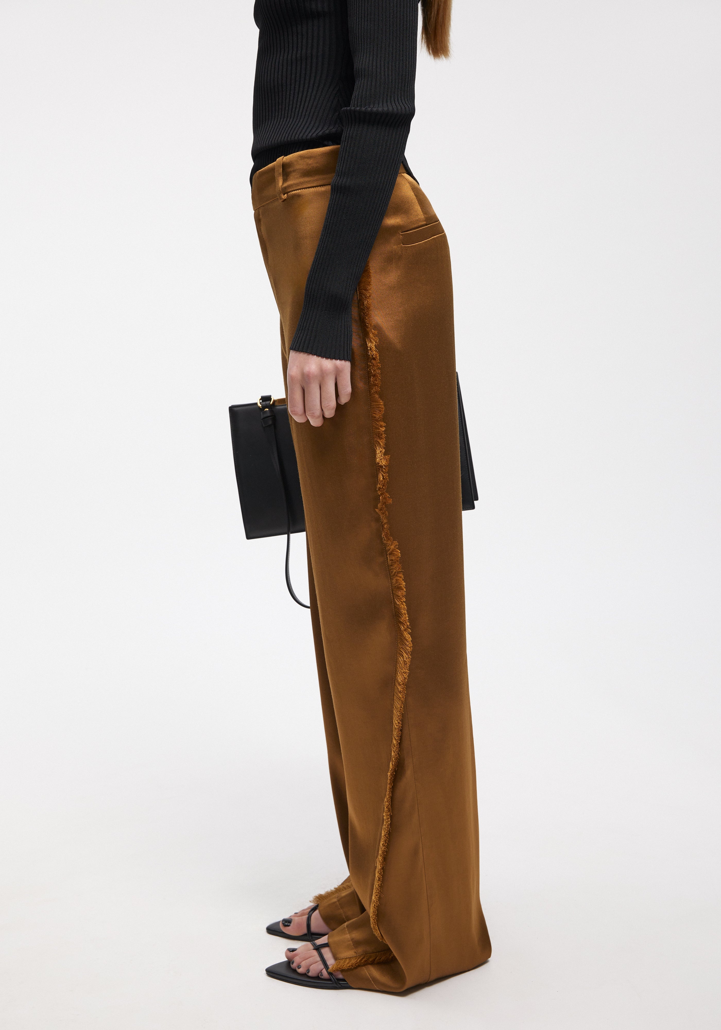 FJORD
Satin wide-leg pants with frayed seam - 3