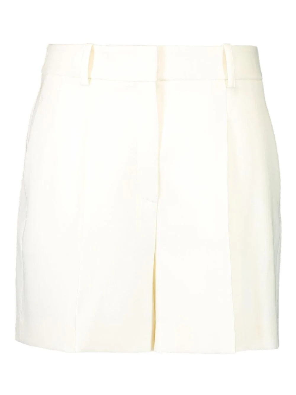 pleated cuffed shorts - 1