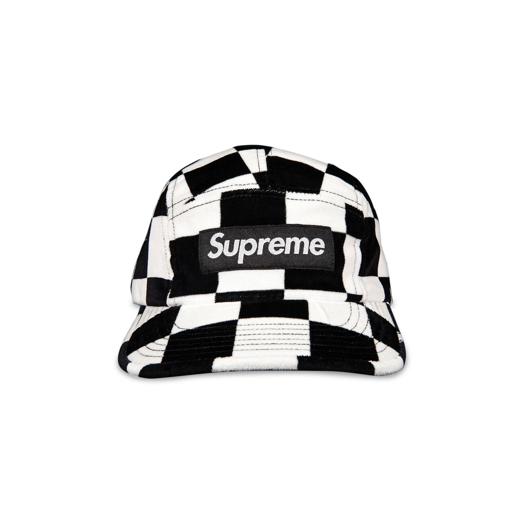 Supreme Velvet Camp Cap 'Checkerboard' - 1