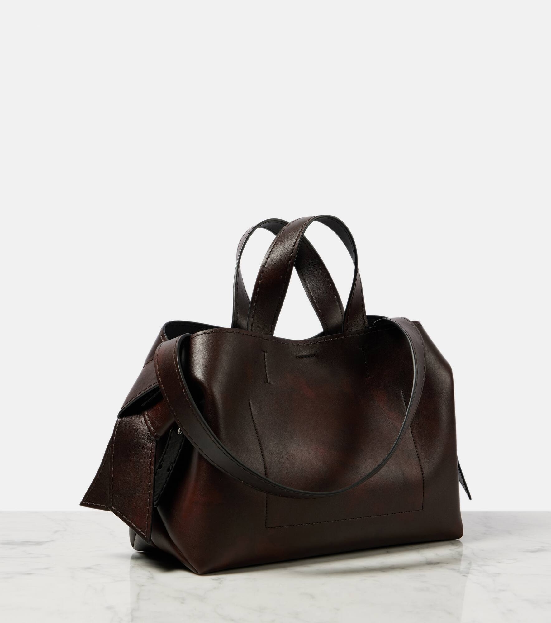 Musubi Midi leather tote bag - 4