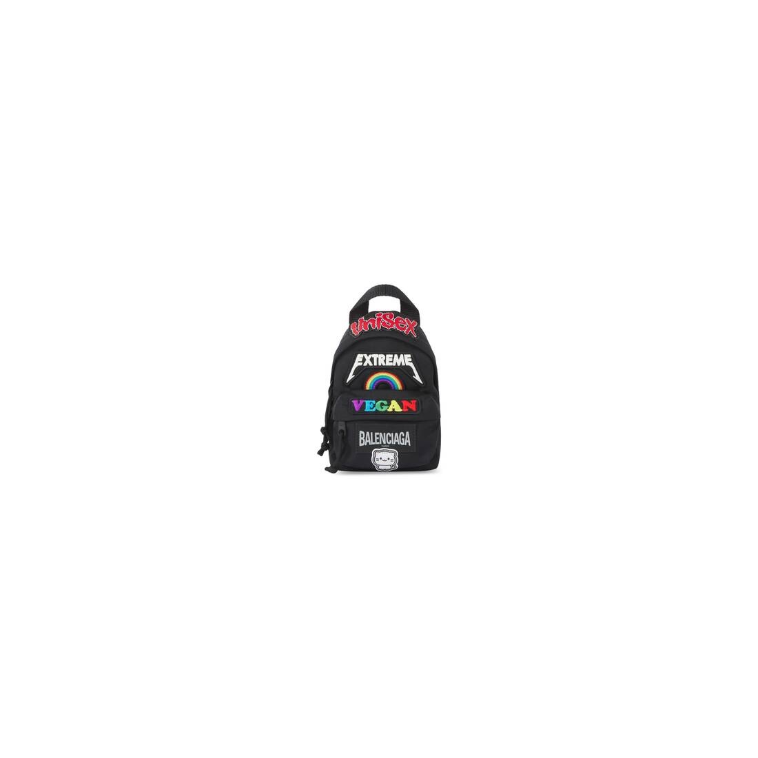 Men's Oversized Mini Backpack in Black - 1