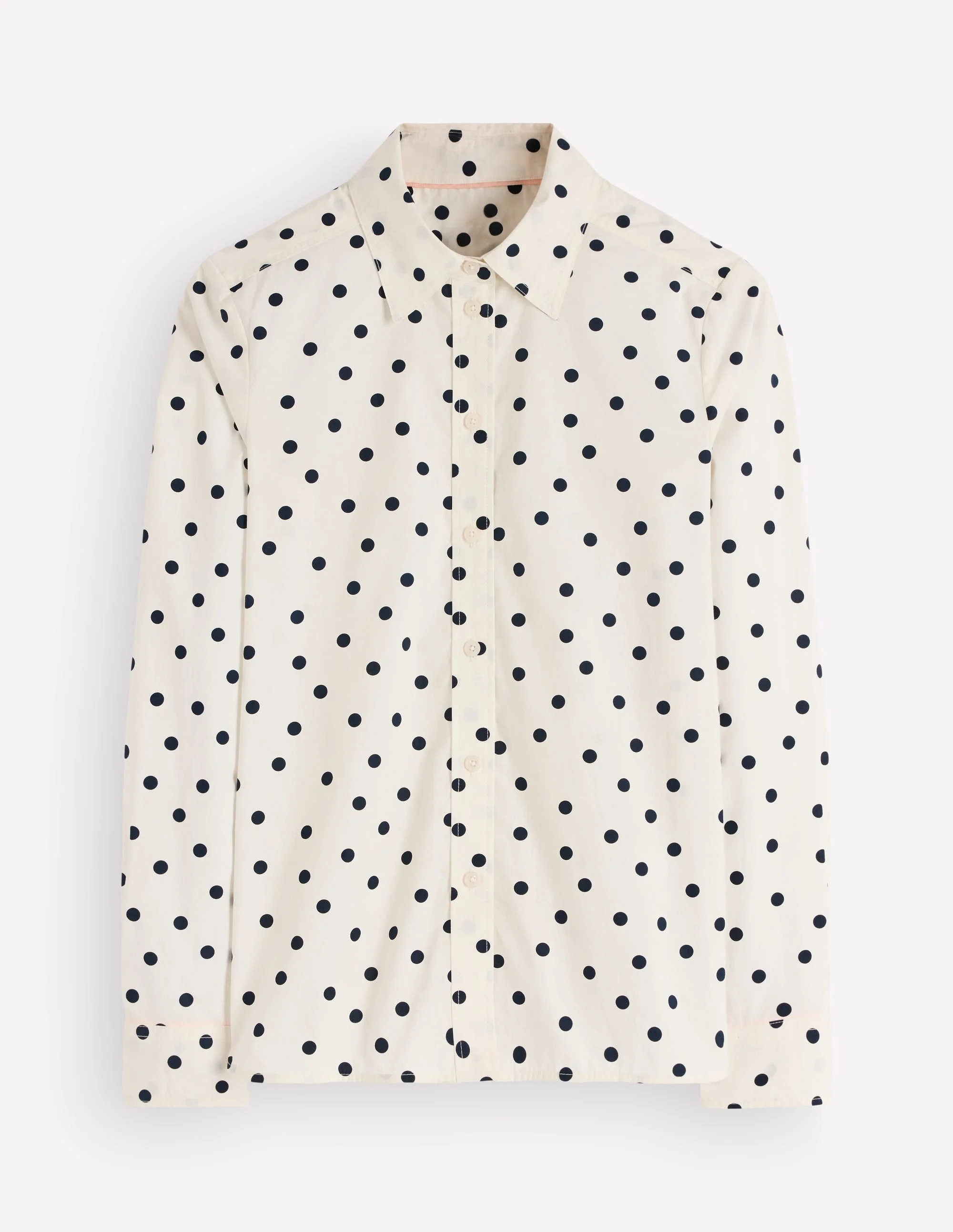 The New Sienna Cotton Shirt-French Navy, Boden Spot - 1