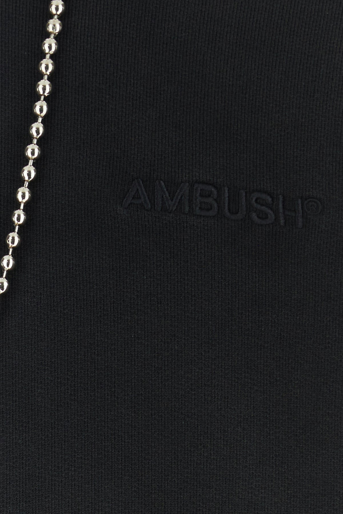 Black cotton oversize sweatshirt - 3