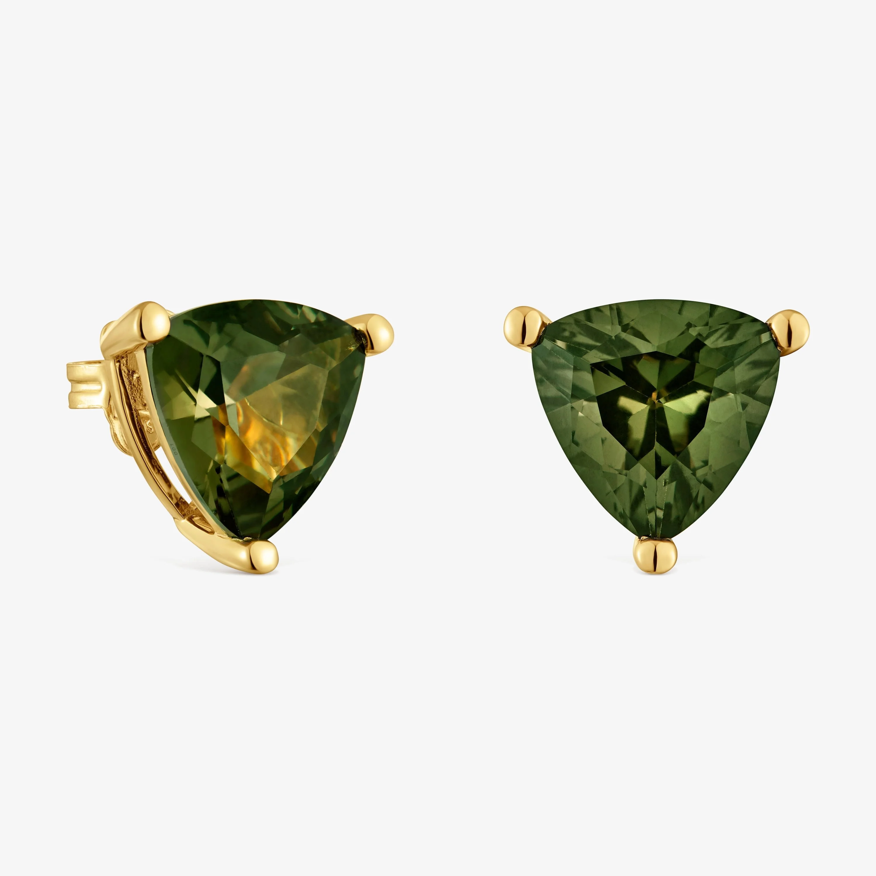 Earrings in 18K gold vermeil and green spinel created in the TOUS Color LGG - 1